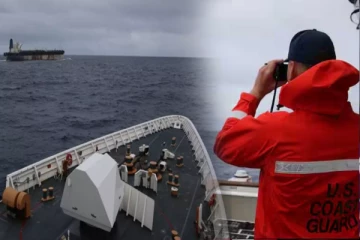 ரஷ்ய கொடியுடன் சென்ற கச்சா எண்ணெய் கப்பலை தட்டித்தூக்கிய அமெரிக்கா