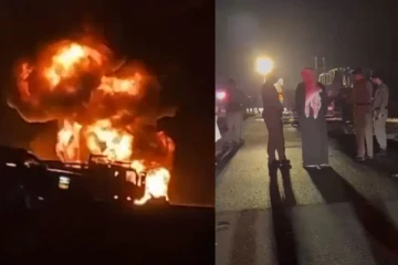 கிருஸ்துமஸ் நாளில் பெரும் துயரம்; பேருந்து தீப்பிடித்து 17 பேர்பலி