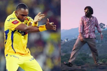 'விக்கெட்' எடுத்ததும்... ‘புஷ்பா’ படத்தின் ஸ்ரீவள்ளி ஸ்டெப்பில் மைதானத்தை கலக்கிய பிராவோ - வைரல் வீடியோ