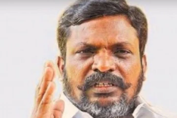 அரக்கோணத்தில் வாக்கு சேகரிப்பில் ஈடுபட்டார் திருமாவளவன்