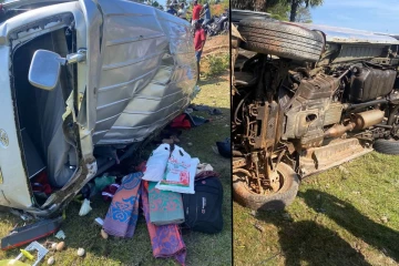 மின்கம்பத்துடன் மோதி கோர விபத்து: 7 பேர் அதிர்ஷ்டவசமாக உயிர்தப்பினர்