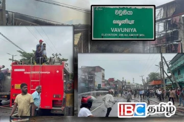 தமிழர் பகுதியில் தீயில் எரிந்து நாசமான வியாபார நிலையம்