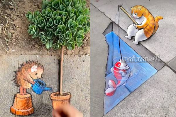 குறைபாடுகளையும் கலையாக மாற்றும் அசாத்திய திறமை! சீன கலைஞரின் செயலை பாருங்க | Tang Zixi Is A Chinese Street Artist Video Viral குறைபாடுகளையும் கலையாக மாற்றும் அசாத்திய திறமை! சீன கலைஞரின் செயலை பாருங்க | Tang Zixi Is A Chinese Street Artist Video Viral