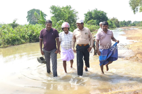 பல்வேறு நெருக்கடிகளை எதிர்கொள்ளும் தண்ணிமுறிப்பு விவசாயிகள்!நேரில் சென்று ஆராய்ந்த ரவிகரன் எம்.பி | Farmers Hit By Poor Road Planning