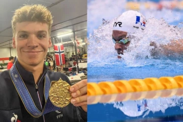 நீச்சல் போட்டியில் உலக சாதனை படைத்த 22 வயது இளம் வீரர்