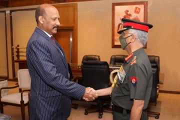 கமல் குணரத்ன- இந்திய இராணுவ பிரதானிக்கிடையே விசேட சந்திப்பு!