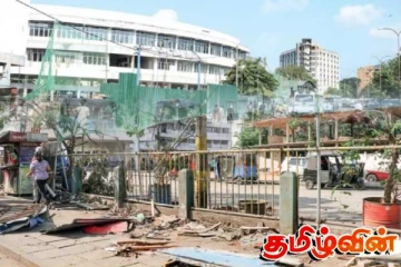 மத்திய பேருந்து நிலையத்திற்கு முன்னாலுள்ள கடைகள் அகற்றல்