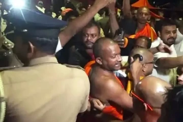 இரவில் ஏற்பட்ட பதற்றம் ; மூன்றாவது நாளாகவும் தொடரும் தேரர்களின் சத்தியாக்கிரகம்