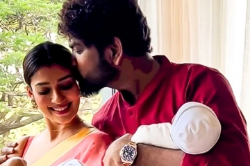 கையில் இரட்டை குழந்தைகளை வைத்து கொண்டு நயன்தாராவுடன் ரொமான்ஸ் செய்த விக்னேஷ் சிவன்