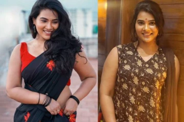 நடிகை திவ்யா துரைசாமியின் சிகப்புநிற சேலை போட்டொஷூட்..