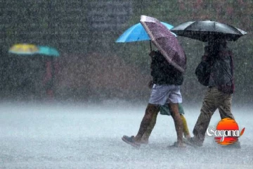 අද ප්‍රදේශ කිහිපයකට පස්වරුවේ තද වැසි