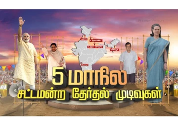 5 மாநில தேர்தல் முடிவுகள் - உத்திரபிரதேசத்தில் தற்போதை முன்னணி நிலவரம்