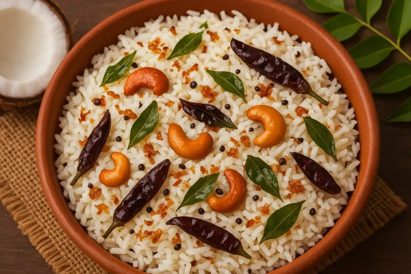 வீட்டில் சாதம் மீதமாகிவிட்டதா? அப்போ இப்படி தேங்காய் சாதம் செய்ங்க | South Indian Style Coconut Rice Recipe In Tamil