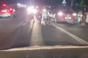 ராட்சத மலைப்பாம்பால் பதறியடித்து ஓடிய மக்கள்... இறுதியில் புதர்களுக்குள் மாயமான ஆச்சரியம்! வைராகும் வீடியோ