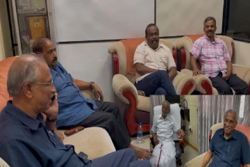 தமிழ் அரசுக் கட்சி - சங்கு கூட்டணி யாழில் சந்திப்பு