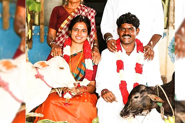 அடையாளம் தெரியாமல் மாறி திருமண கோலத்தில் இருக்கும் ரம்யா பாண்டியன் ! ரசிகர்கள் ஷாக் | Ramya Pandian In Rara Movie Marriage Stills