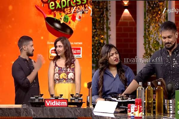 samayal express : மிளகாய் டீ யா? காதல் கதையை வெளிப்படையாக சொன்ன நகுல்! | Samayal Express Season 2 Acter Nakul Talk Viral