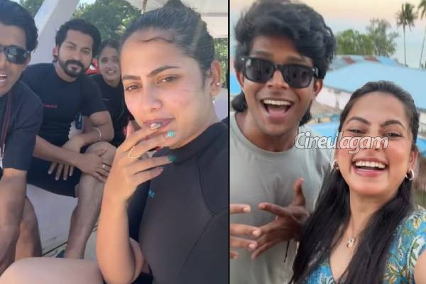 படப்பிடிப்பை தாண்டி ஜாலி டூர் சென்றுள்ள அய்யனார் துணை சீரியல் நடிகர்கள்... வீடியோ பாருங்க | Ayyanar Thunai Serial Actors Vacation Video