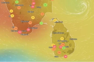 අද වායු දූෂණ මට්ටම ශ්‍රී ලංකාවට බලපාන විදිය..එක් පෙදෙසකට යළි ඉහළ යයි..