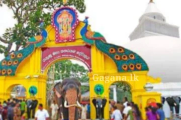 කතරගම මහා දේවාලයේ ස්වර්ණ ප්‍රවේශය හෙට...