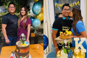 විනූ ආදරණීය සැමියගේ උපන්දිනය වෙනුවෙන් දුන්න සුපිරිම සප්‍රයිස් එක. (VIDEO/PHOTOS)