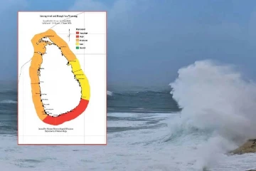 දිවයින වටා මුහුදු ප්‍රදේශ රළු වෙයි- ධීවර සහ නාවික ප්‍රජාවට දැඩි අවධානයෙන් සිටින ලෙස උපදෙස්