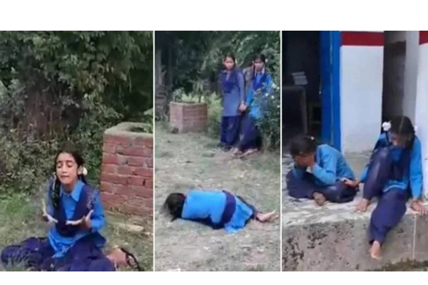 திடீரென உருண்டு புரண்டு கூச்சலிட்டு கதறிய மாணவிகள்; பள்ளியில் நடந்த வினோத சம்பவம்! பரபரப்பு வீடியோ | Uttarakhand School Students Shout Scream Viral