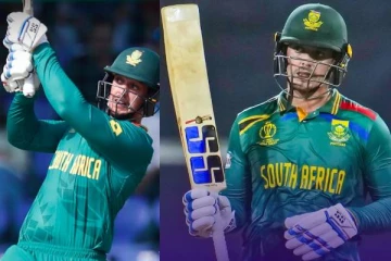 உலகக்கோப்பையில் முதல் சதம்! இலங்கை பந்துவீச்சை அடித்து நொறுக்கிய டி காக்