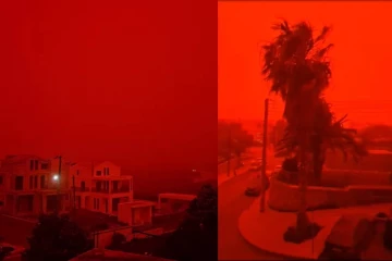 ரத்த சிவப்பு நிறத்தில் மாறிய லிபியா வானம்; உலக பேரழிவுக்கான அறிகுறியா? முழு பின்னணி