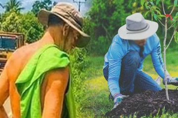 இலங்கை முழுவதும் நடந்து சென்று மரங்களை நடும் வெளிநாட்டு பிரஜை