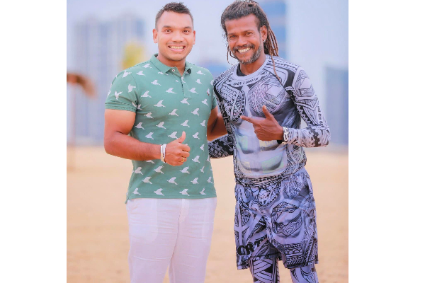 போர்ட் சிட்டியில் காவிய நிகழ்ச்சி! ஃப்ளைபோர்ட் தடகள வீரருக்கு நன்றி தெரிவித்த நாமல்! | Sri Lanka Watersport Namal Flyboard Port City