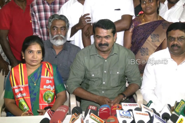 Maneka announced as Naam Tamilar Party candidate Maneka announced as Naam Tamilar Party candidate