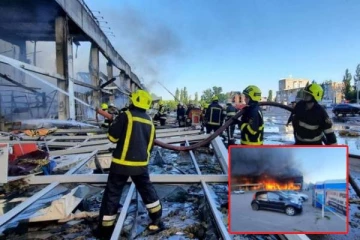 தீப்பற்றி எரியும் உக்ரைன் வணிக வளாகம்...புடினின் அடுத்தக்கட்ட கொடூர தாக்குதல்: பதறவைக்கும் வீடியோ காட்சிகள்!