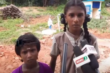 ஆழ்துளைக் கிணற்றில் விழுந்த தங்கை: முடியைப் பிடித்துக்கொண்டு கதறிய அக்கா! குவியும் பாராட்டு