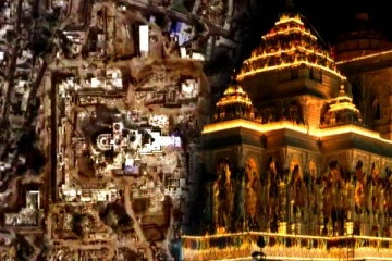 பிரம்மாண்டத்தின் உச்சம்: விண்வெளியில் படம் பிடிக்கப்பட்ட அயோத்தி ராமர் கோயில்