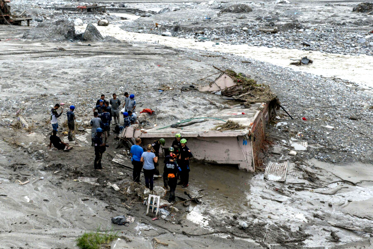 Nepal-Mudslide-64-Year-Old-Woman-Rescued