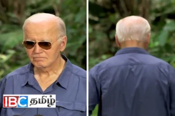 தான் நின்ற இடத்தை மறந்து காட்டிற்குள் சென்ற அமெரிக்க ஜனாதிபதி பைடன் :வைரலாகும் காணொளி