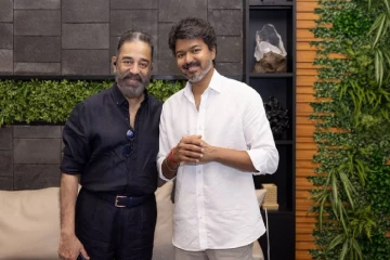 விஜய்யை வீட்டுக்கே சென்று சந்தித்த கமல்ஹாசன் - நெகிழ்ச்சி பதிவு