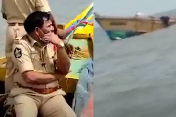 வங்கக் கடலில்  மூழ்கும் இலங்கை மீன்பிடி படகு; மீட்கும் முயற்சி தீவிரம்