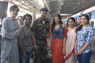 துப்பாக்கி படப்பிடிப்பில் எடுக்கப்பட்ட புகைப்படங்கள்.. Unseen போட்டோஸ்