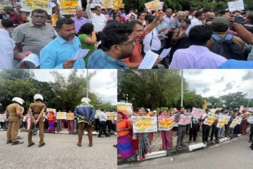 நாடாளுமன்றத்திற்கு முன்னால் பதற்றம்: குவிக்கப்பட்டுள்ள பொலிஸார்(Video)