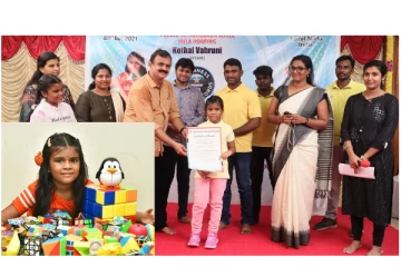 5 வயது சென்னை சிறுமி படைத்த உலக சாதனை