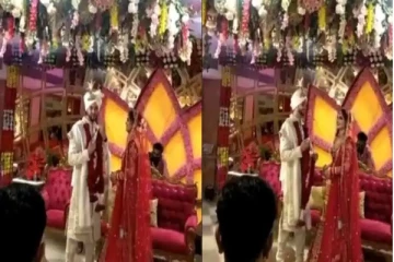 மணப்பெண்ணிடம் அன்பாக முத்தம் கேட்ட மணமகன் - வைரலாகும் வீடியோ