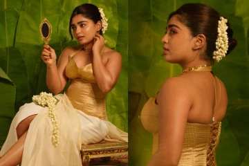 ஓணம் உடையில் கவர்ச்சி.. நடிகை கௌரி கிஷனா இப்படி?
