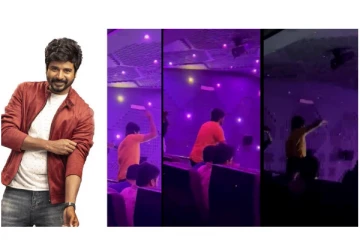தியேட்டரில் ரசிகர்களுடன் இணைந்து Vibe செய்த சிவகார்த்திகேயன் - வைரலாகும் வீடியோ...!