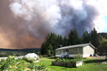 பிரிட்டிஷ் கொலம்பியாவில் வேகமாக பரவி வரும் காட்டுத்தீ... இளம்பெண் வேனில் தப்பியோடும்போது நடந்த அதிர்ச்சியளிக்கும் சம்பவம்