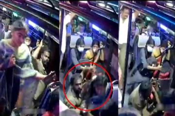 பேருந்திலிருந்து தவறி விழுந்த மாணவி; ஹீரோ போல் காப்பாற்றிய நடத்துநர் - வைரல் Video!