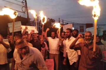 மின்சாரக் கட்டணம் அதிகரிப்பிற்கு எதிர்ப்பு தெரவித்து ஐக்கிய மக்கள் சக்தியினரால் போராட்டம் (Photos)