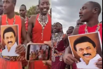 தமிழக முதல்வர் மு.க.ஸ்டாலின் படத்துடன் நடனமாடும் ஆப்பிரிக்கர்கள் - பின்னணி என்ன?