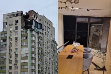 உக்ரைனின் குடியிருப்பு கட்டிடம் மீது ரஷ்யா ட்ரோன் தாக்குதல்: 2 பேர் காயம்